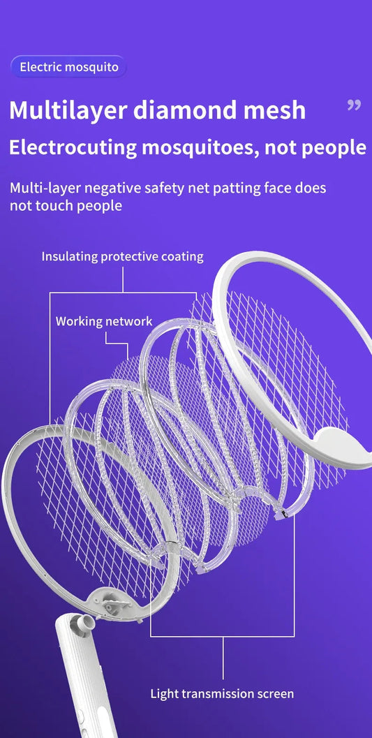 Foldable Electric Mosquito Killer with Light