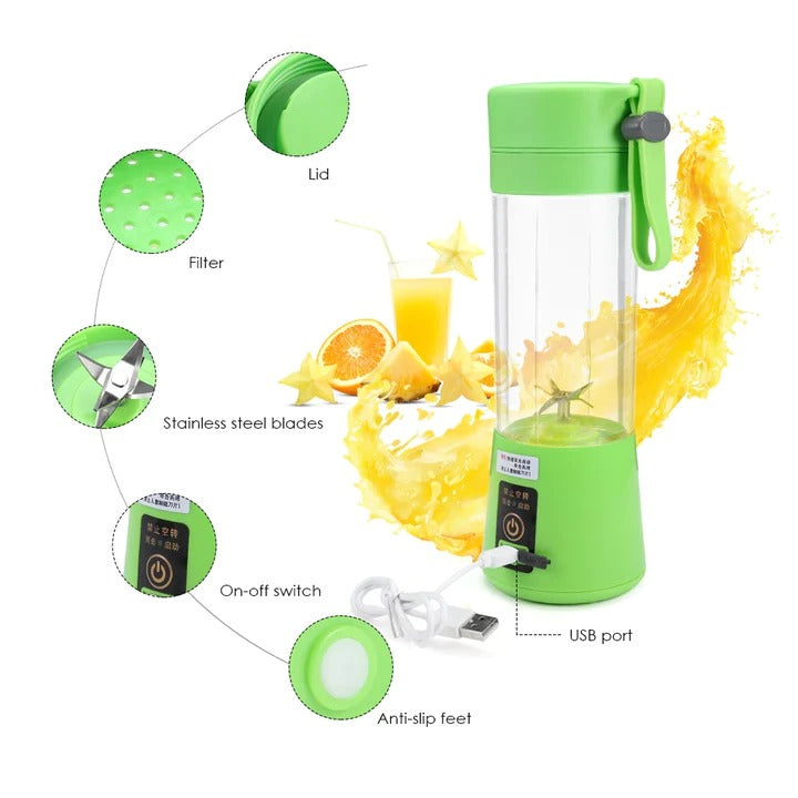 Mini Portable USB Electric Blender and Fruit Juicer
