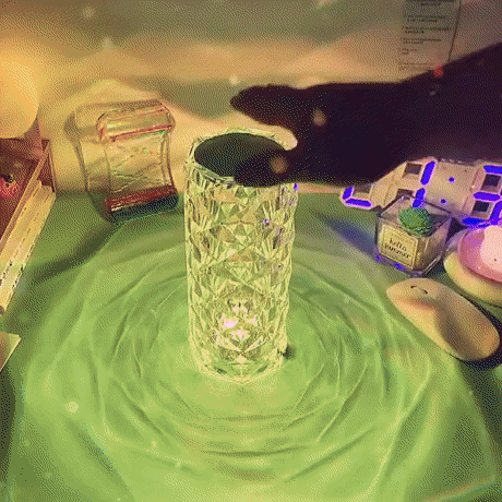 Crystal Lamp, Touch & Remote Control