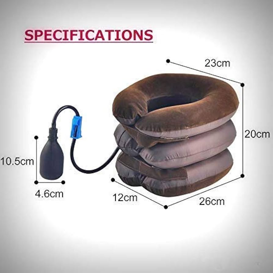 NECK AIR COLLAR TRACTORS FOR CERVICAL SPINE THREE LAYERS