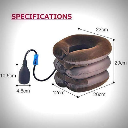 NECK AIR COLLAR TRACTORS FOR CERVICAL SPINE THREE LAYERS