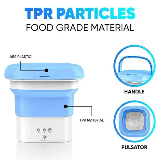 Mini folding waching machine